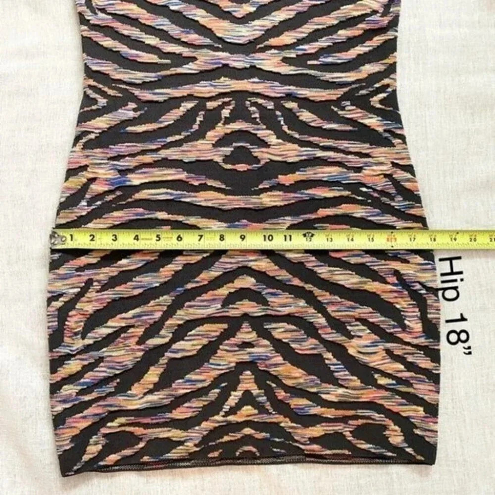 Free People 3D Knit Jacquard Bodycon Mini Dress - Picture 8 of 16